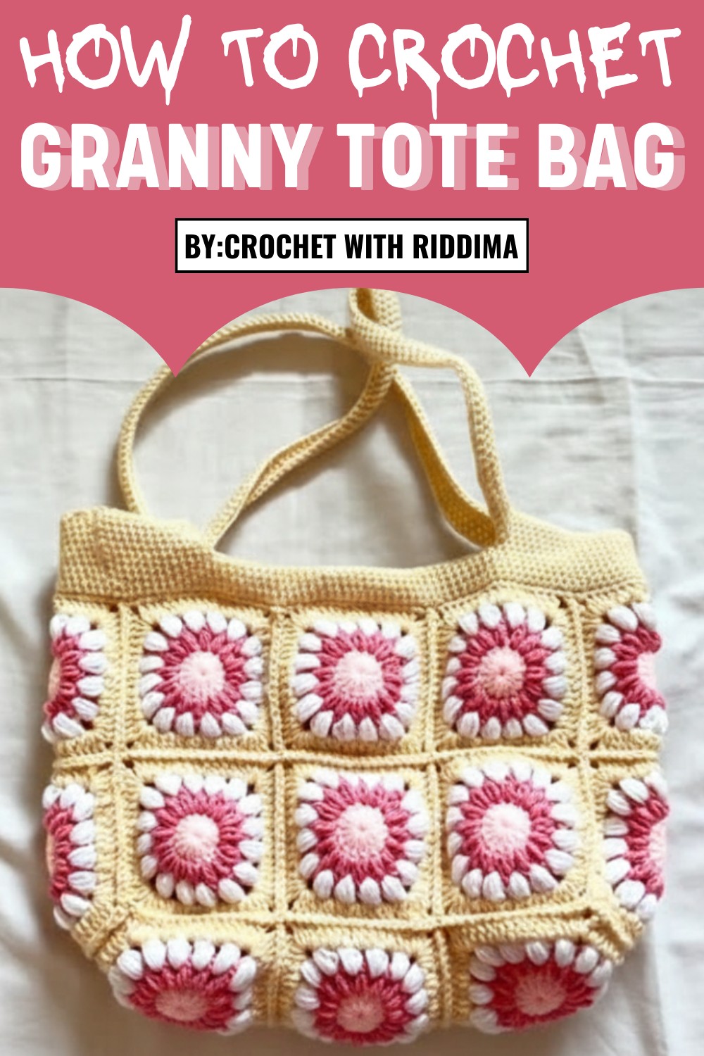 Crochet Granny Tote Bag