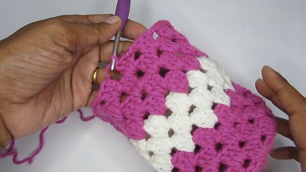 Crochet Drawstring Pouch