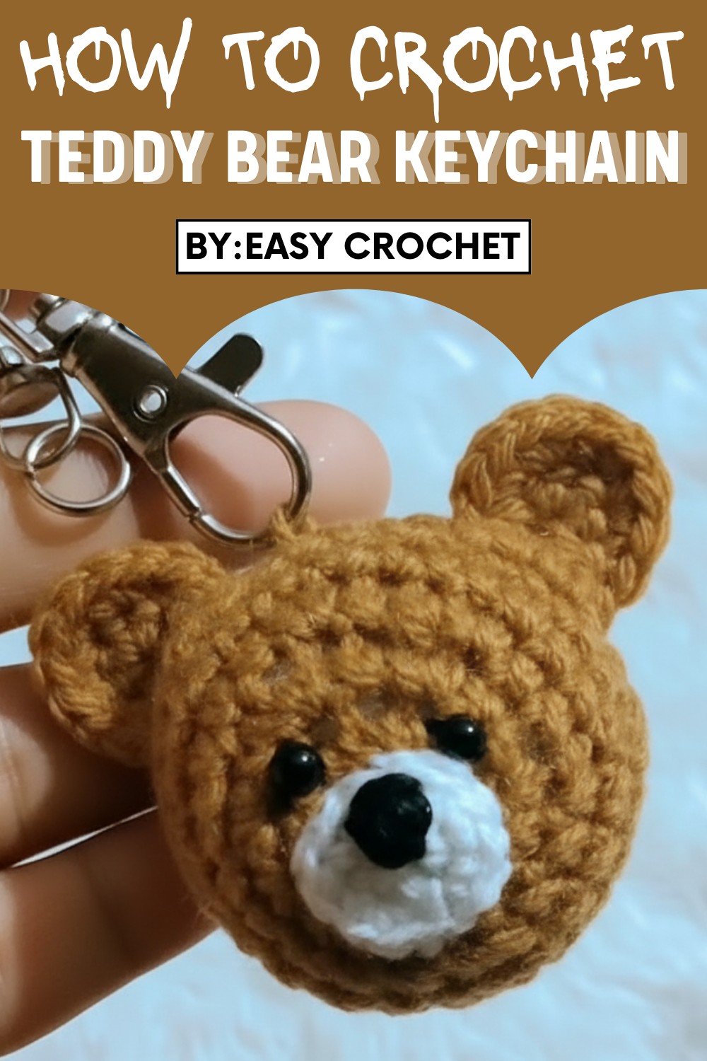 Crochet Teddy Bear Keychain