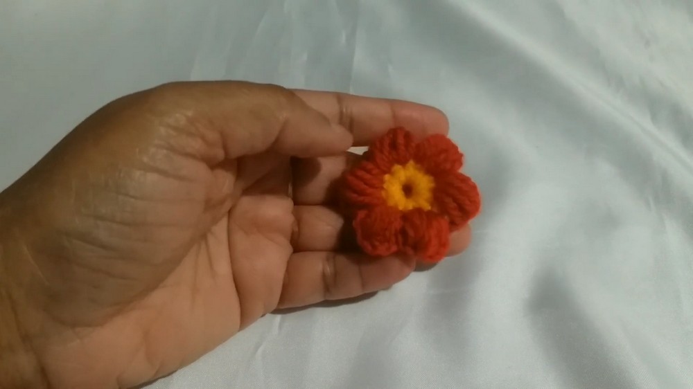 Crochet Puff Stitch Flower