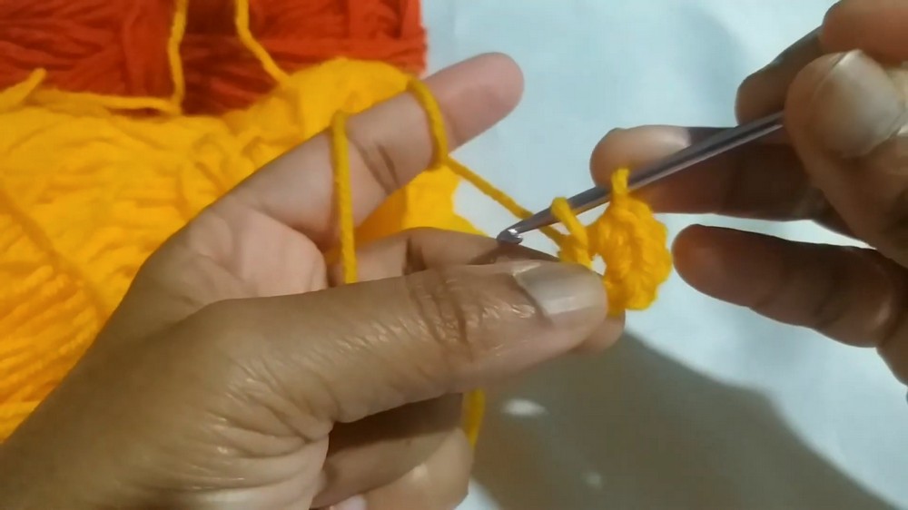 Crochet Puff Stitch Flower