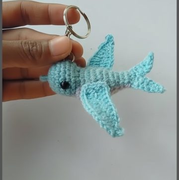 Crochet Bird Keychain