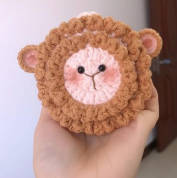 Crochet Sheep Earbud Case
