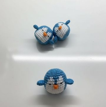 Crochet Penguin Keychain