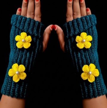 Crochet Fingerless Gloves
