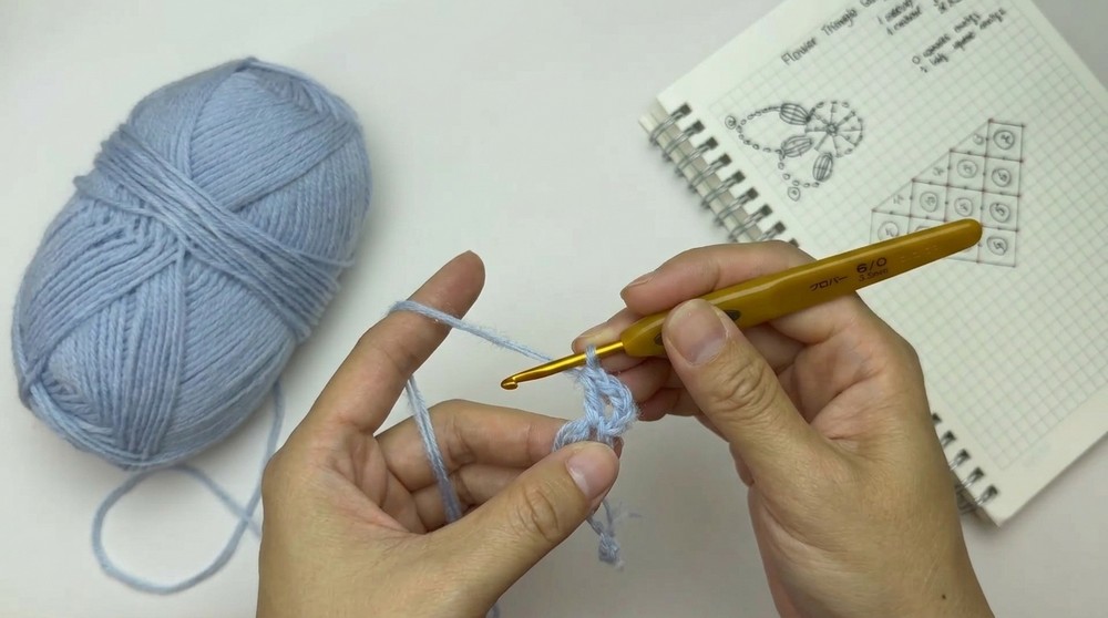 Crochet Flower Bandana Pattern