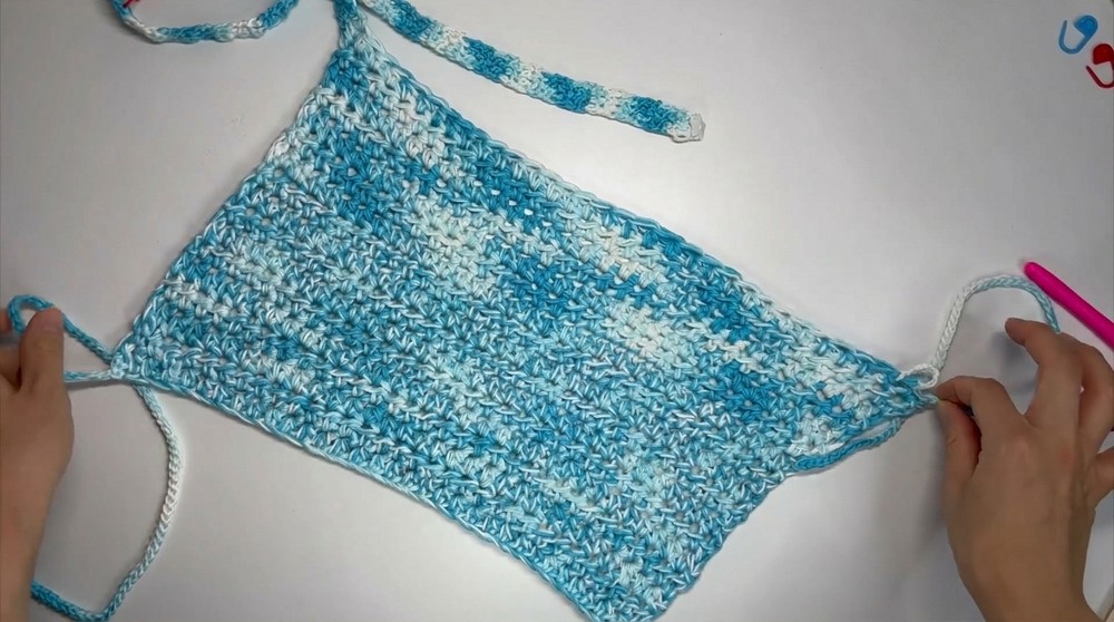 Crochet One Shoulder Crop Top