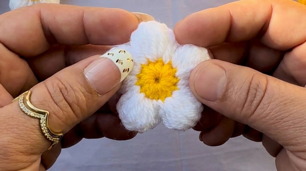 Crochet Puff Flower Pattern