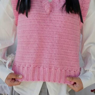 Crochet Oversized Vest Pattern