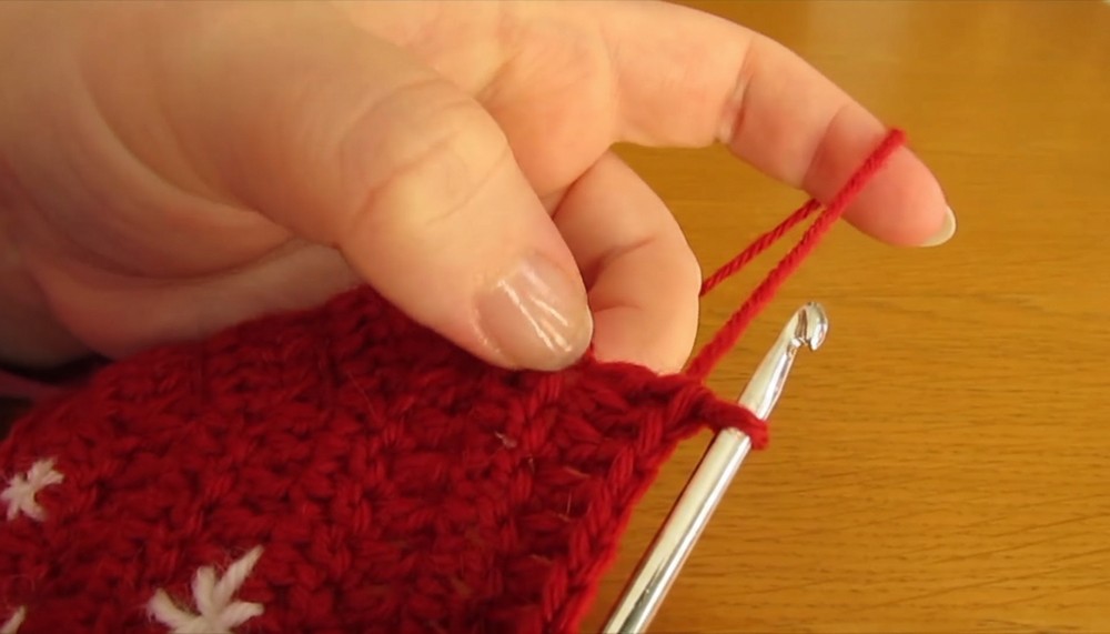 Crochet Christmas Baby Cardigan