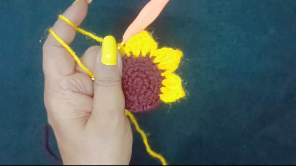 Crochet Flower Hair Ties