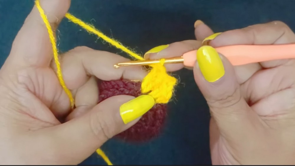 Crochet Flower Hair Ties