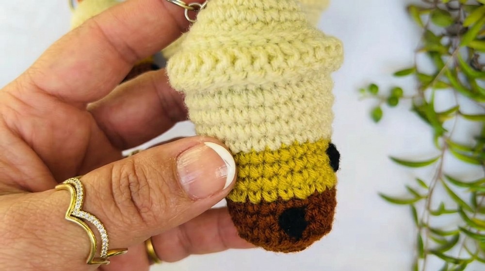 Crochet Bubble Tea Keychain