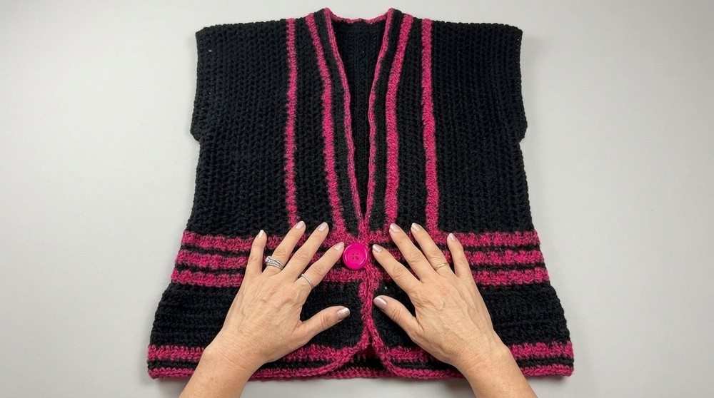 Crochet Sleeveless Cardigan