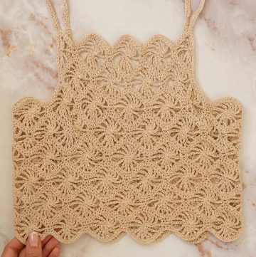 Crochet Tulip Square Top