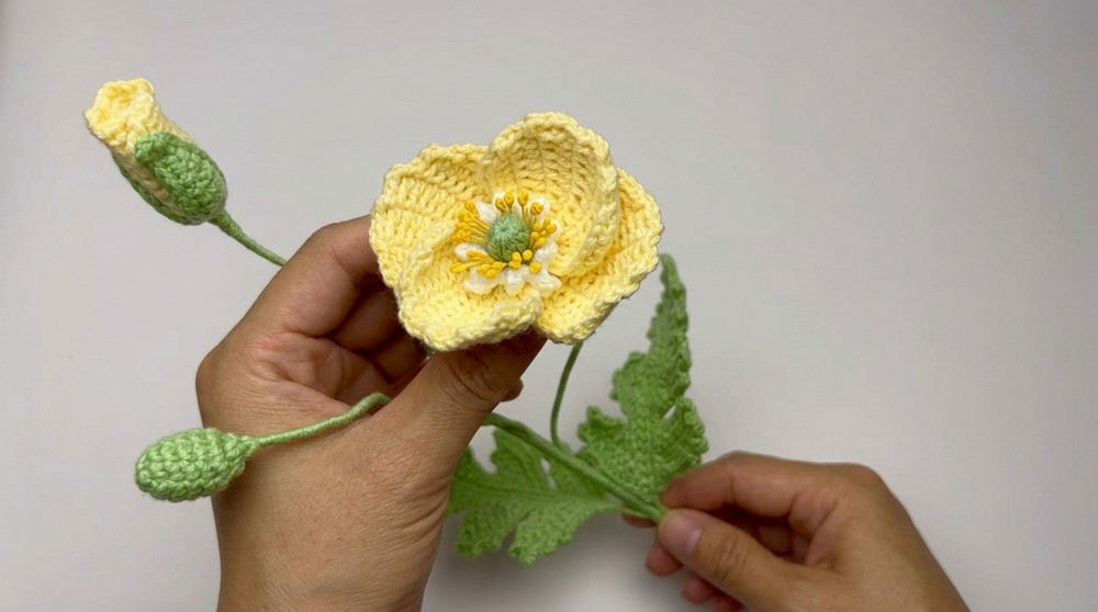 Crochet Poppy Flower Pattern
