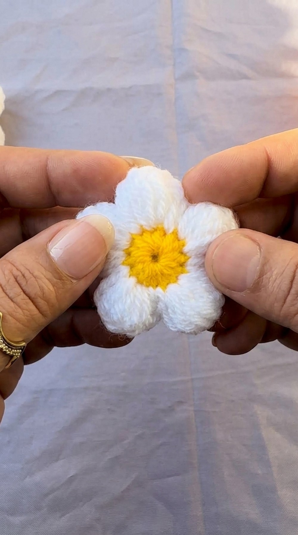 Crochet Puff Flower Pattern