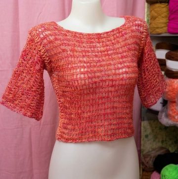 Crochet Mesh Top Cover Up