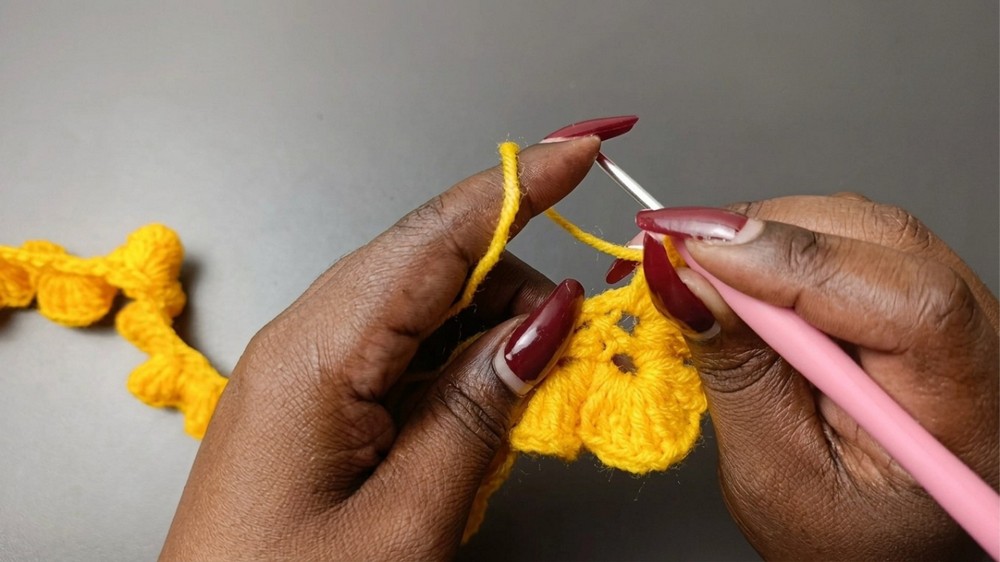 Crochet Ruffle Halter Crop Top