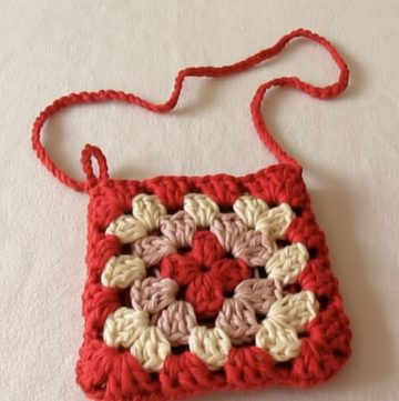 Crochet Granny Square Purse