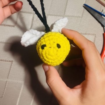 Crochet Bee Keychain Pattern