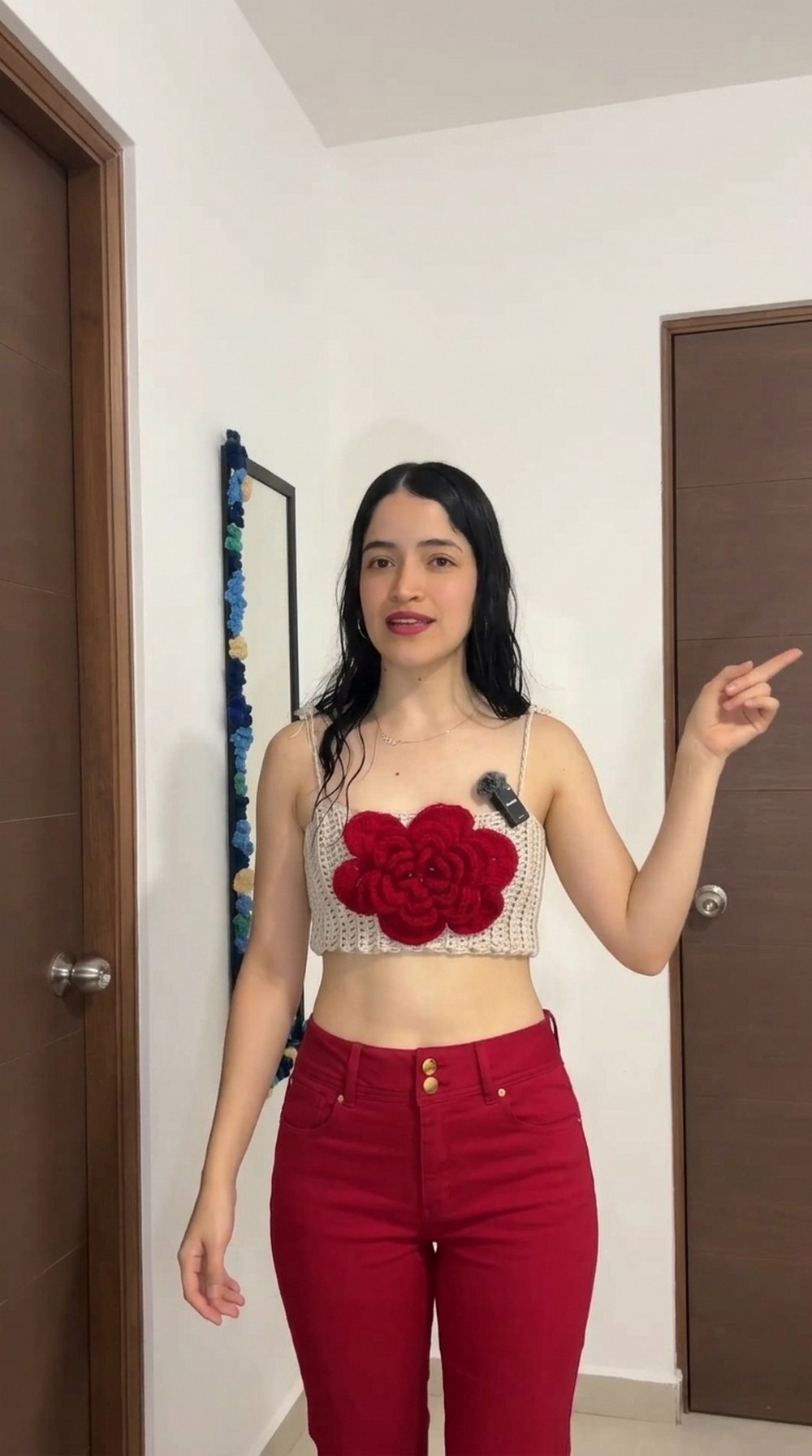 Crochet Flower Crop Top