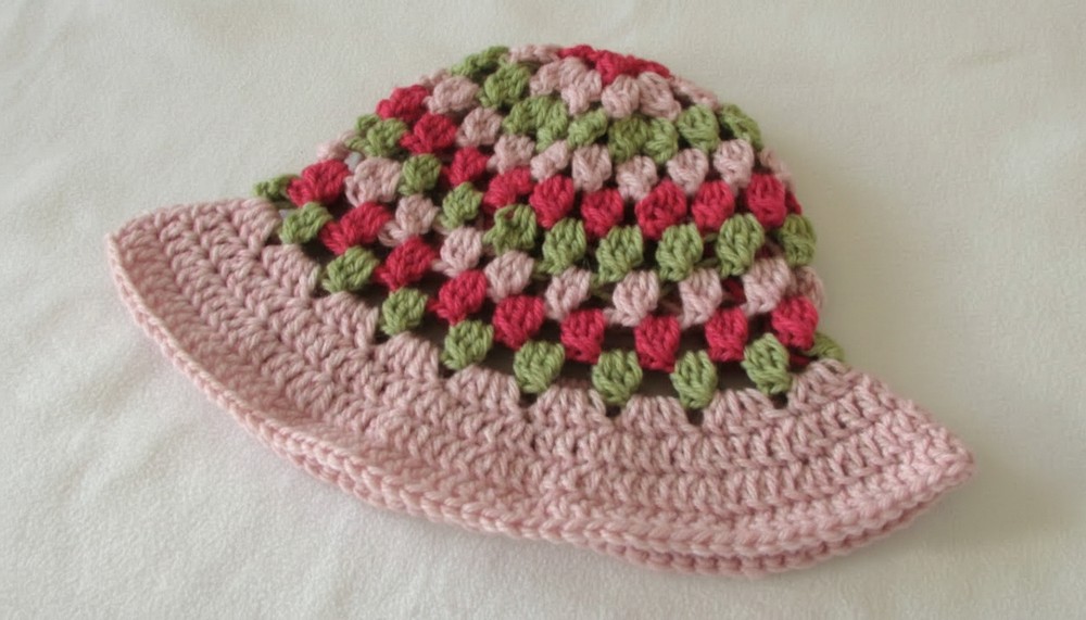 Crochet Granny Bucket Hat