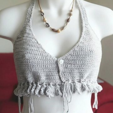 Crochet Halter Neck Top