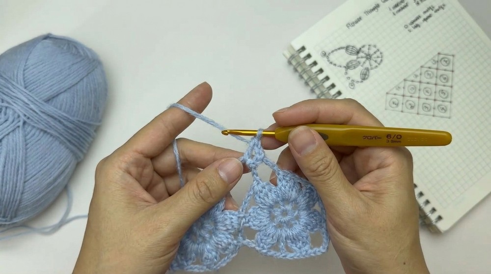 Crochet Flower Bandana Pattern