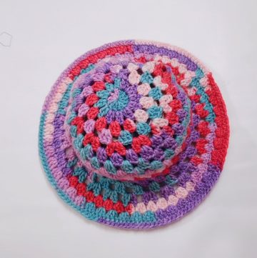 Crochet Granny Bucket Hat