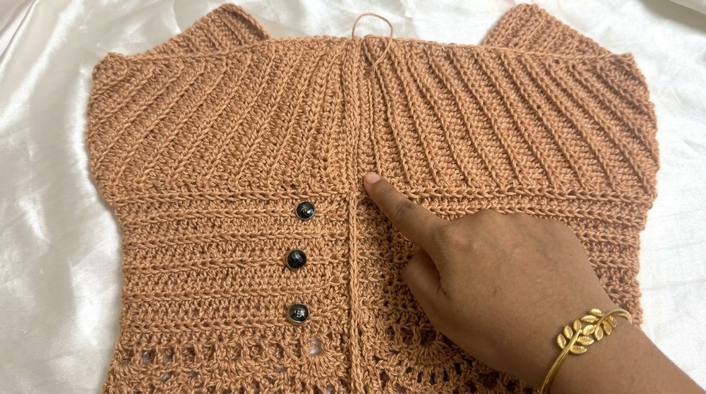 Crochet Crop Top Blouse