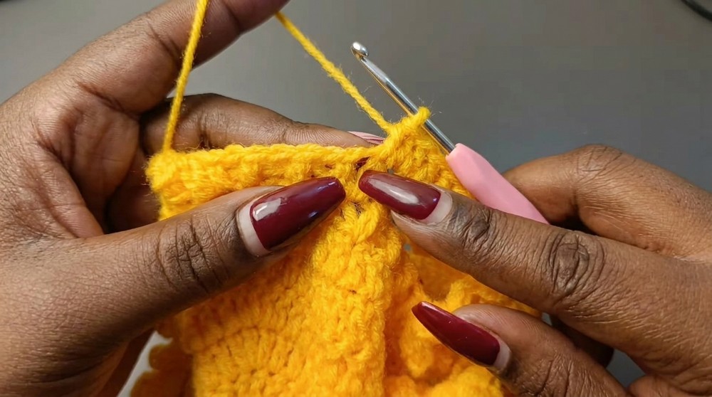 Crochet Ruffle Halter Crop Top