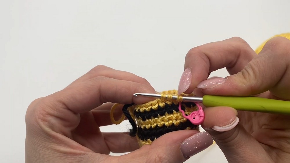 Crochet Bumblebee Keychain