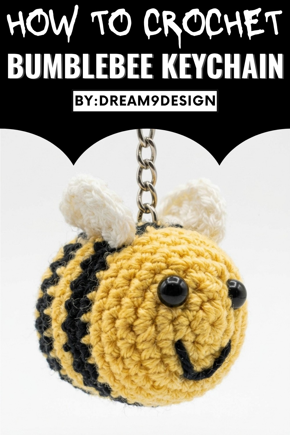 Crochet Bumblebee Keychain