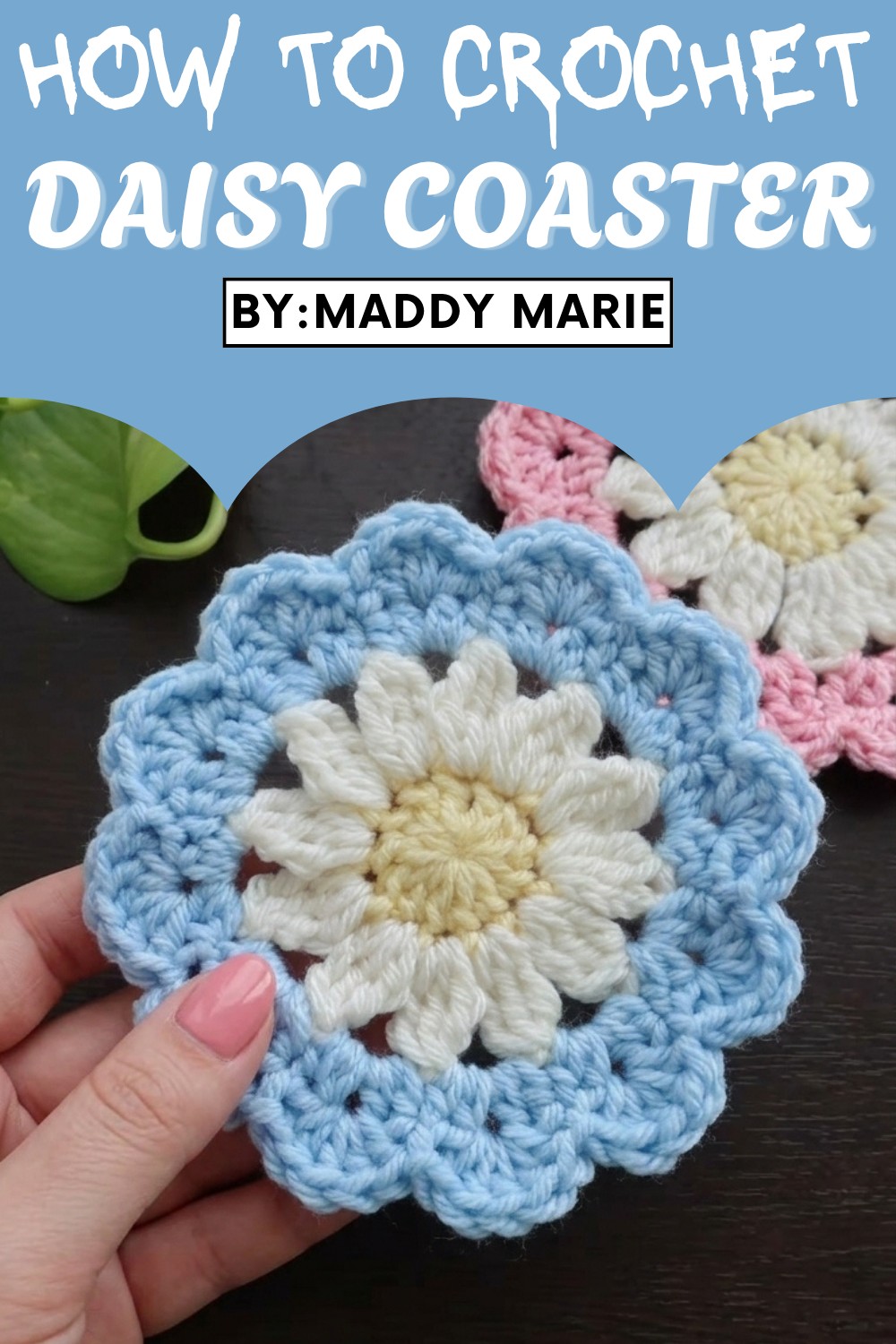 Crochet Daisy Coaster