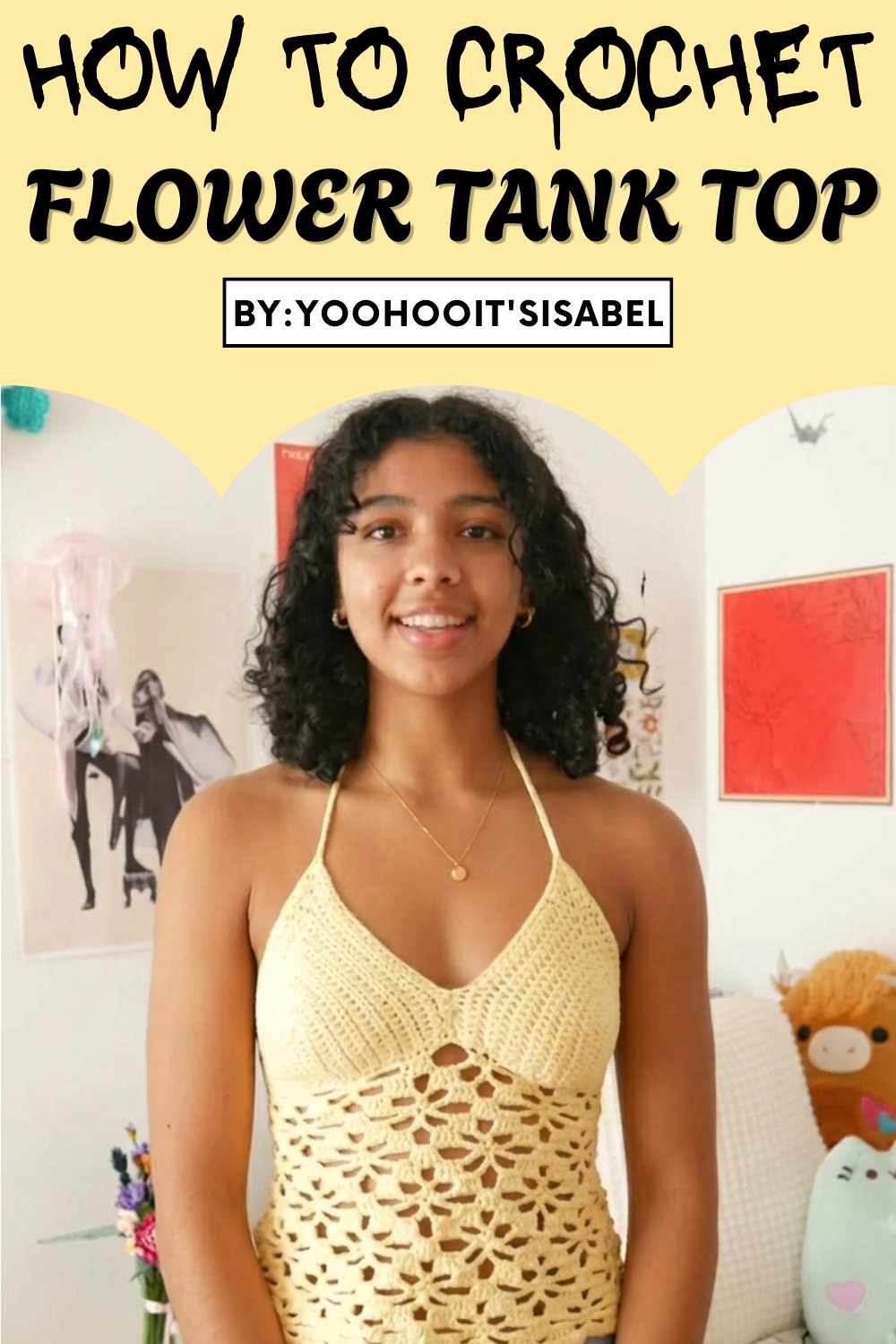 Crochet Flower Tank Top