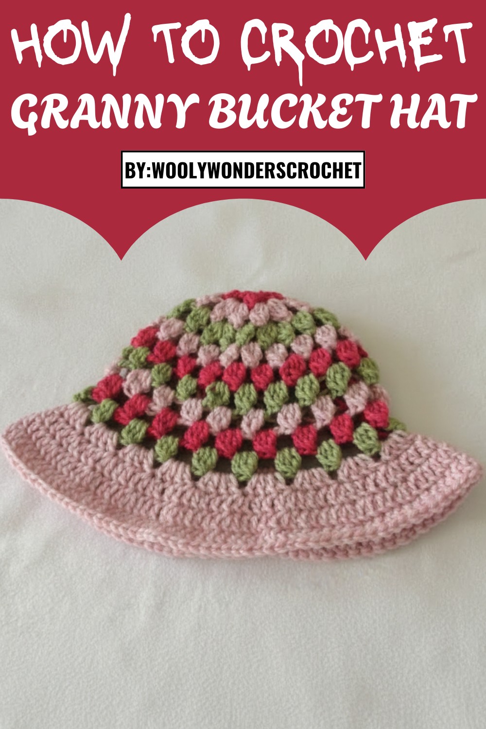 Crochet Granny Bucket Hat