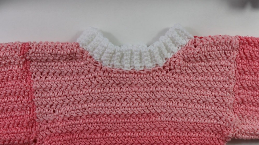 Crochet Herringbone Puff Sleeve Top