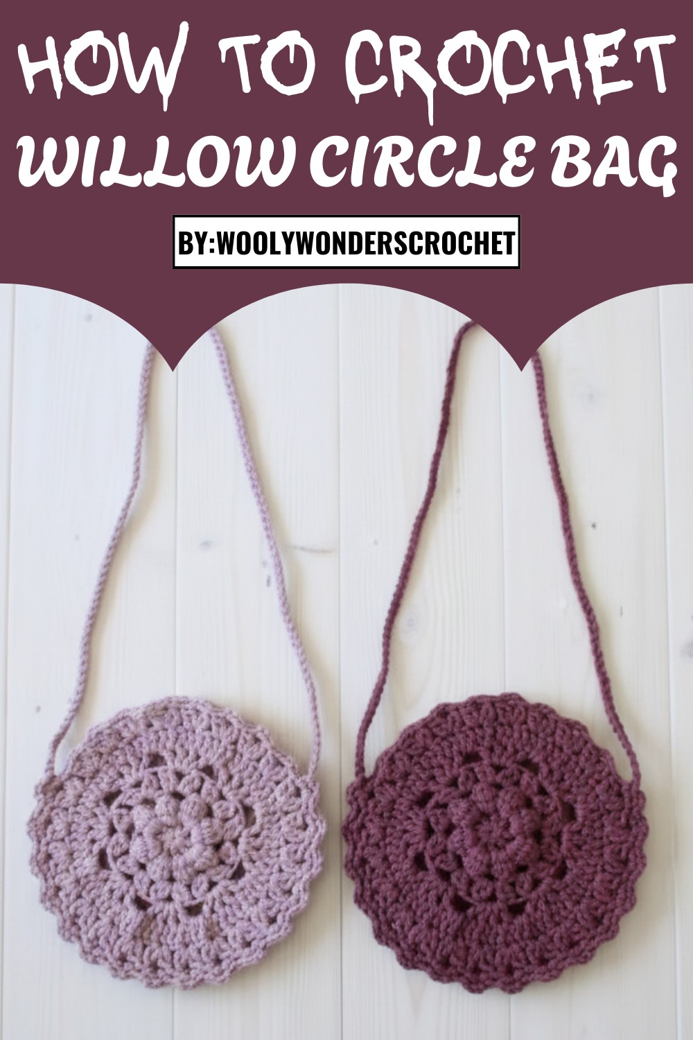 Crochet Willow Circle Bag