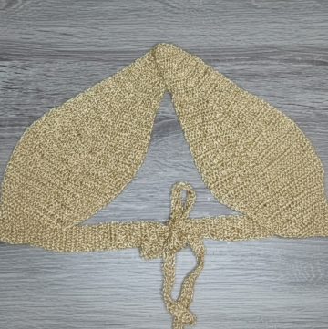 Crochet Cross Bikini Top