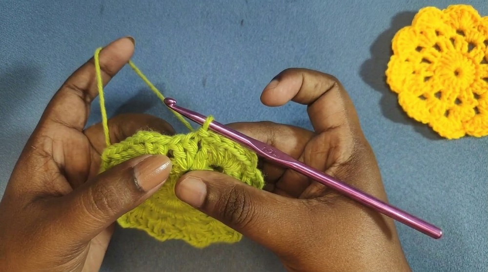 Crochet Flower Coaster Pattern