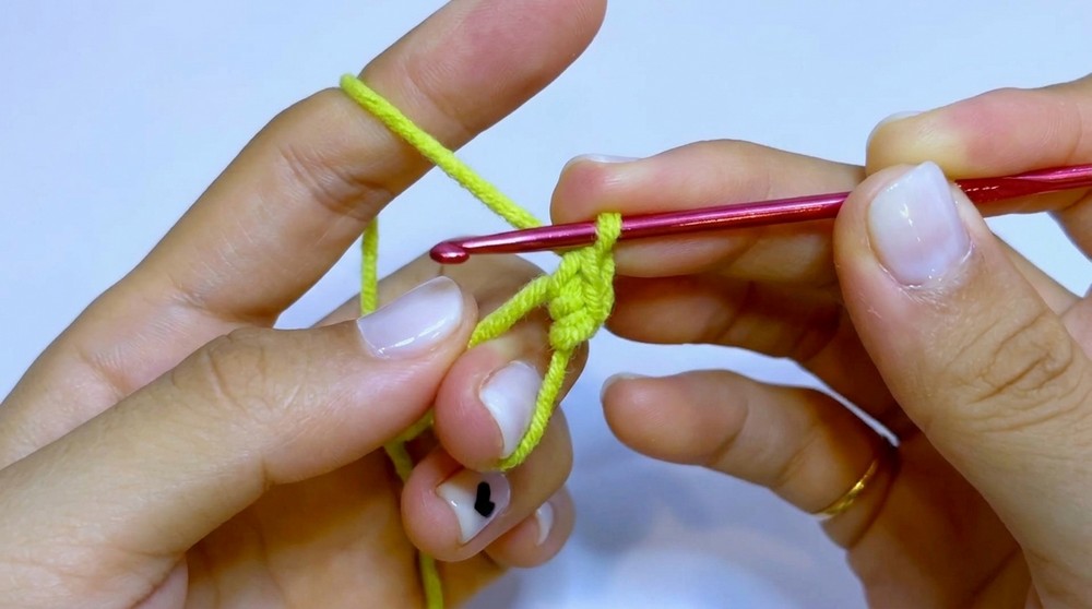 Crochet Sunflower Bag Charm