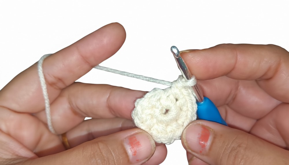 Crochet Damru Keychain Pattern