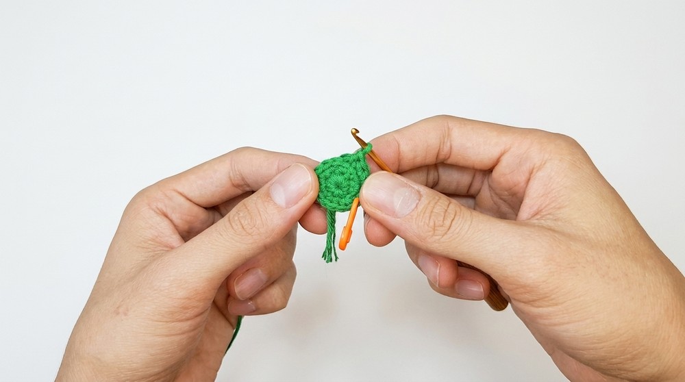 Crochet Baby Sunflower Keychain Pattern