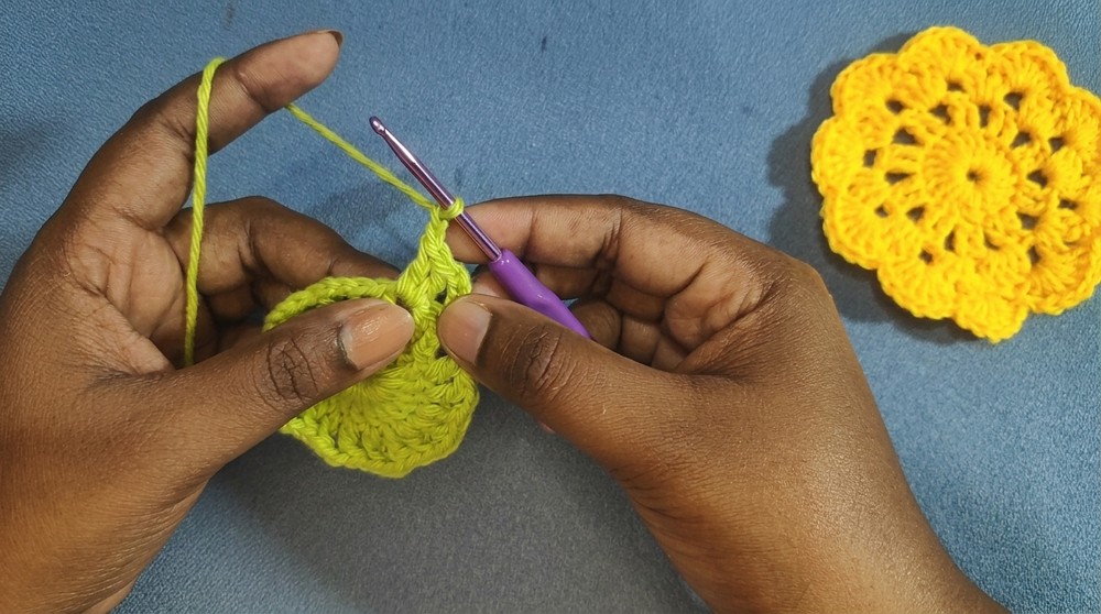 Crochet Flower Coaster Pattern