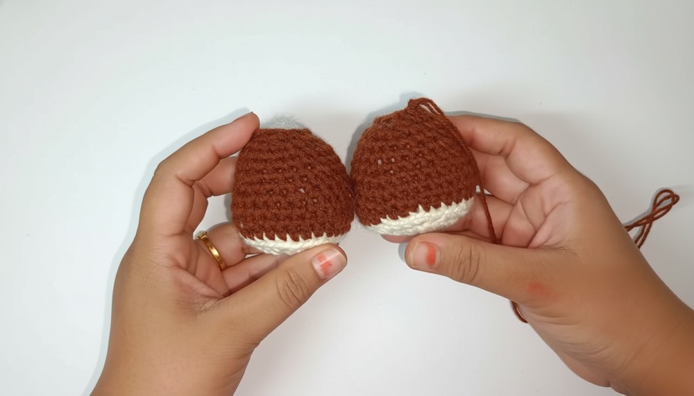 Crochet Damru Keychain Pattern