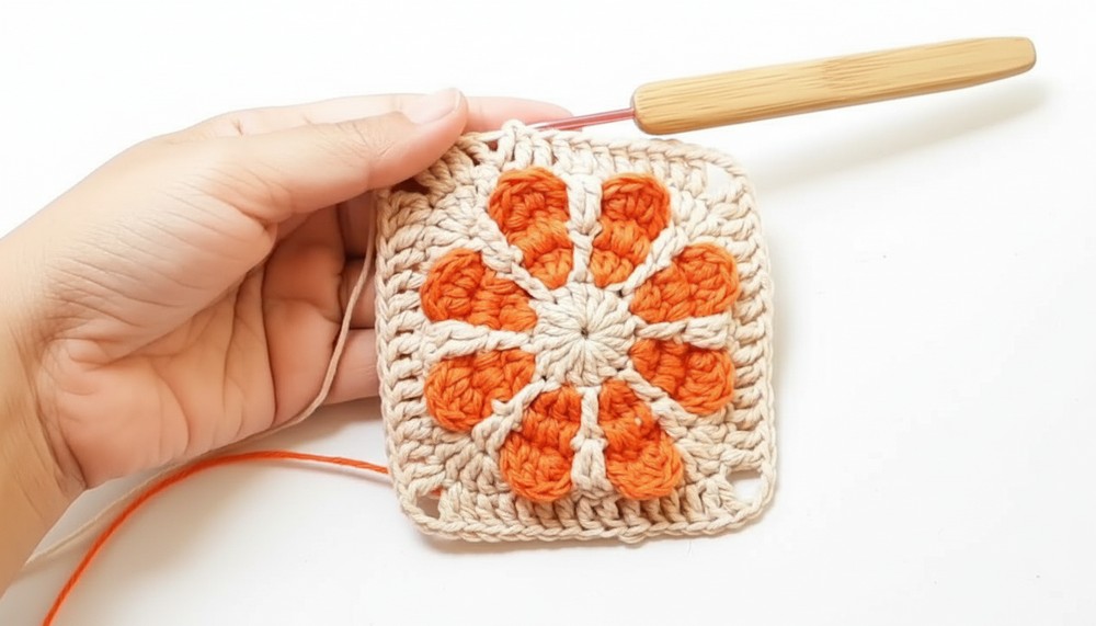 Crochet Flower Granny Square