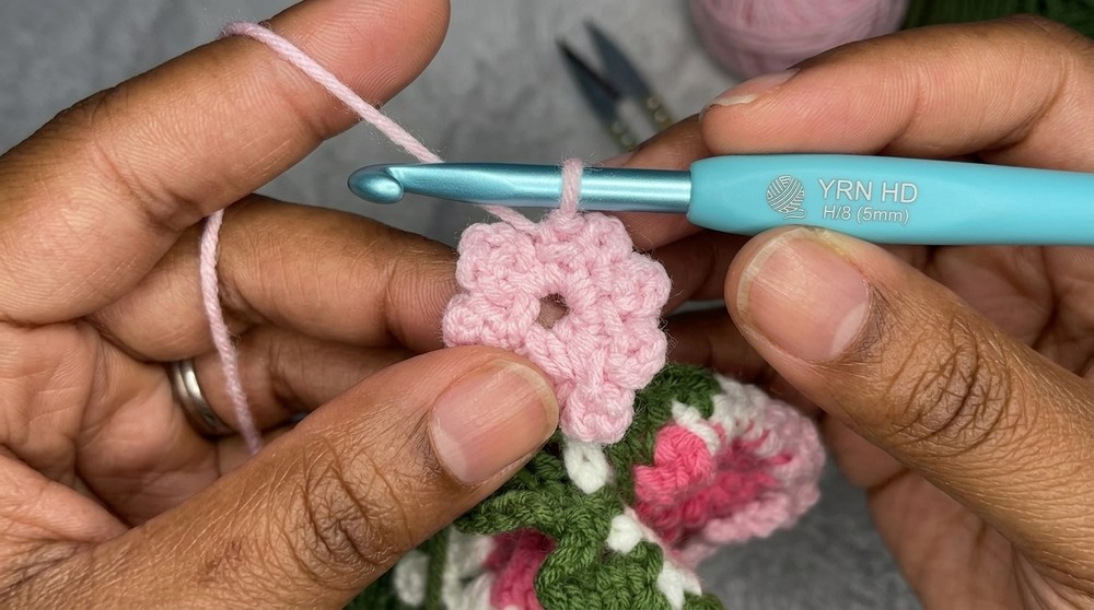 Crochet Flower Coaster Pot Pattern