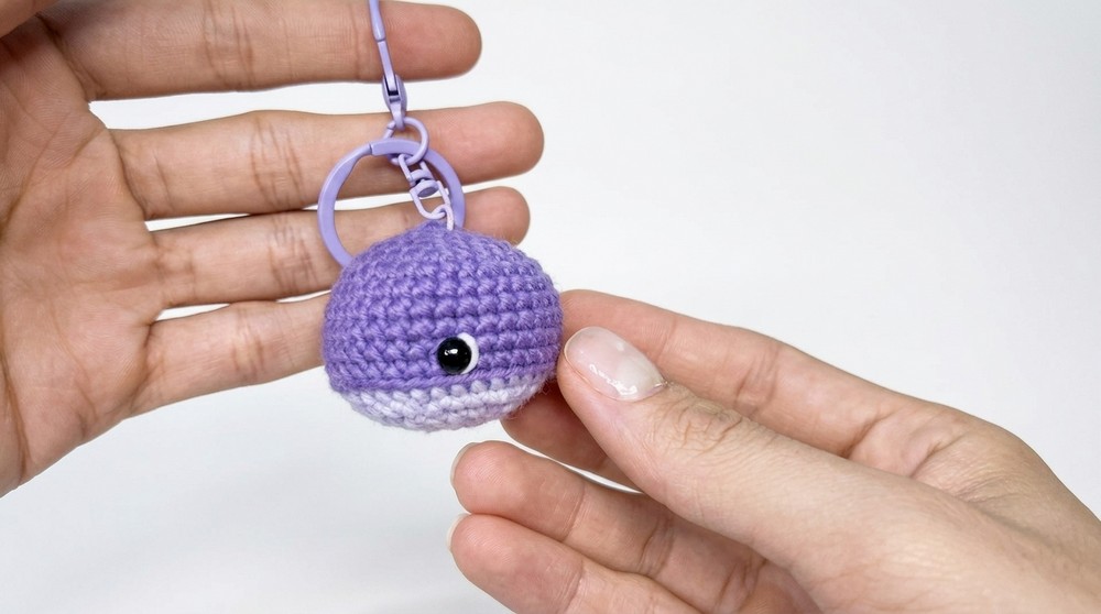Crochet Whale Keychain Pattern