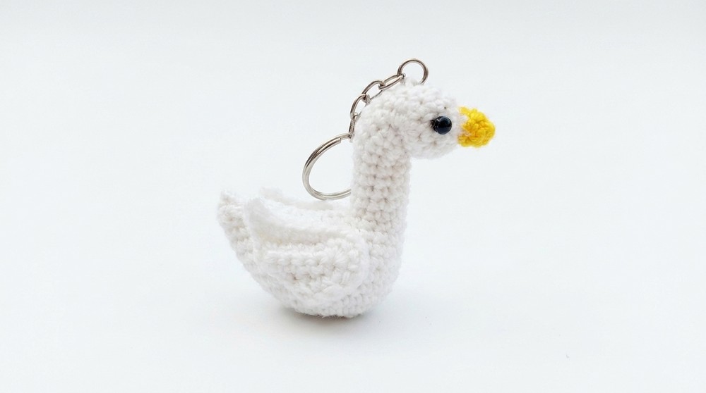 Crochet Duck Keychain Pattern